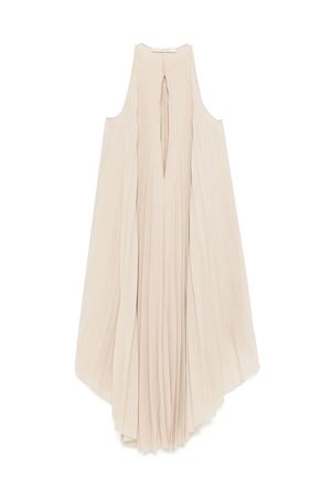 Light beige pleated maxi dress PHILOSOPHY DI LORENZO SERAFINI | A040921210045